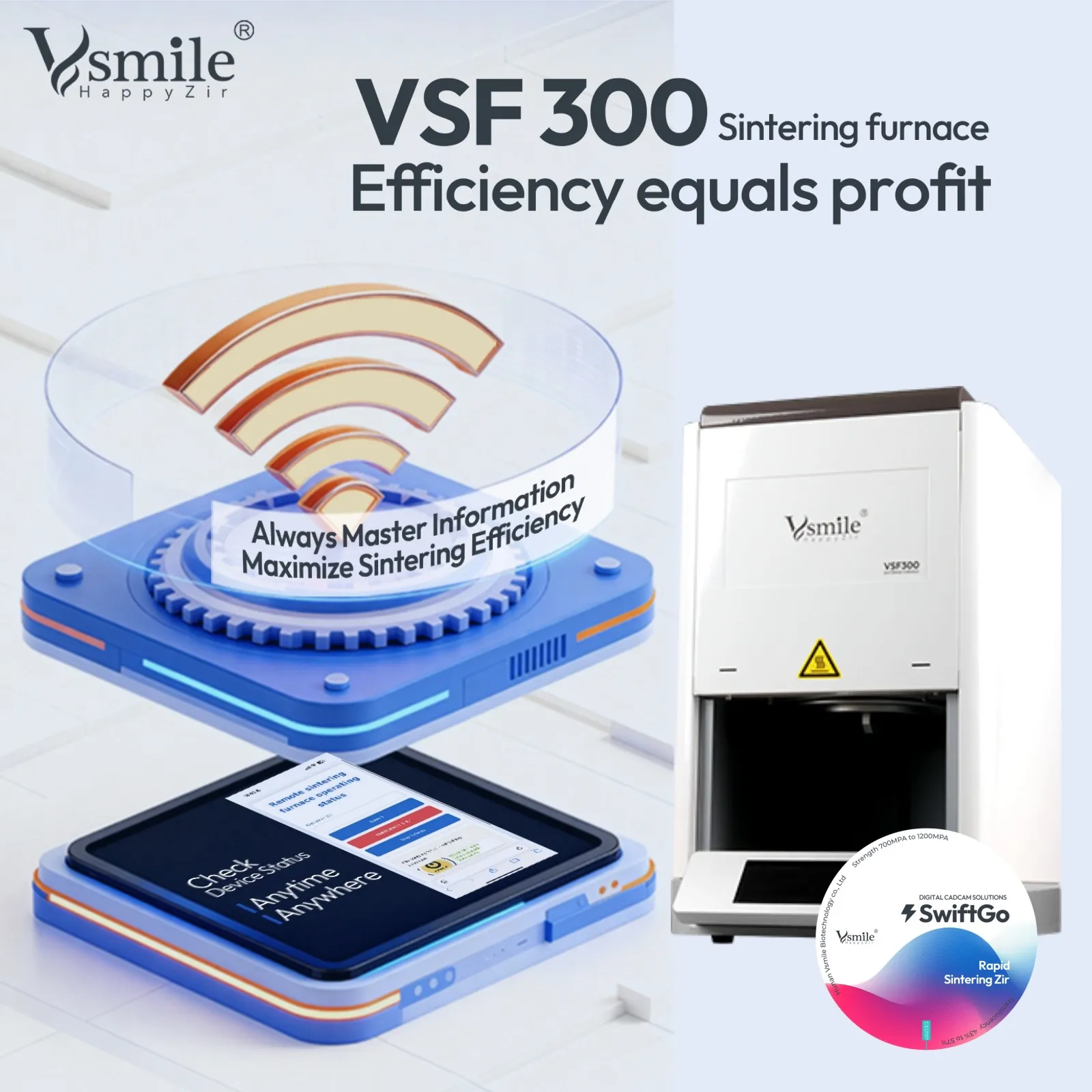 VSF300 Fast Zirconia Sintering Furnace view 5